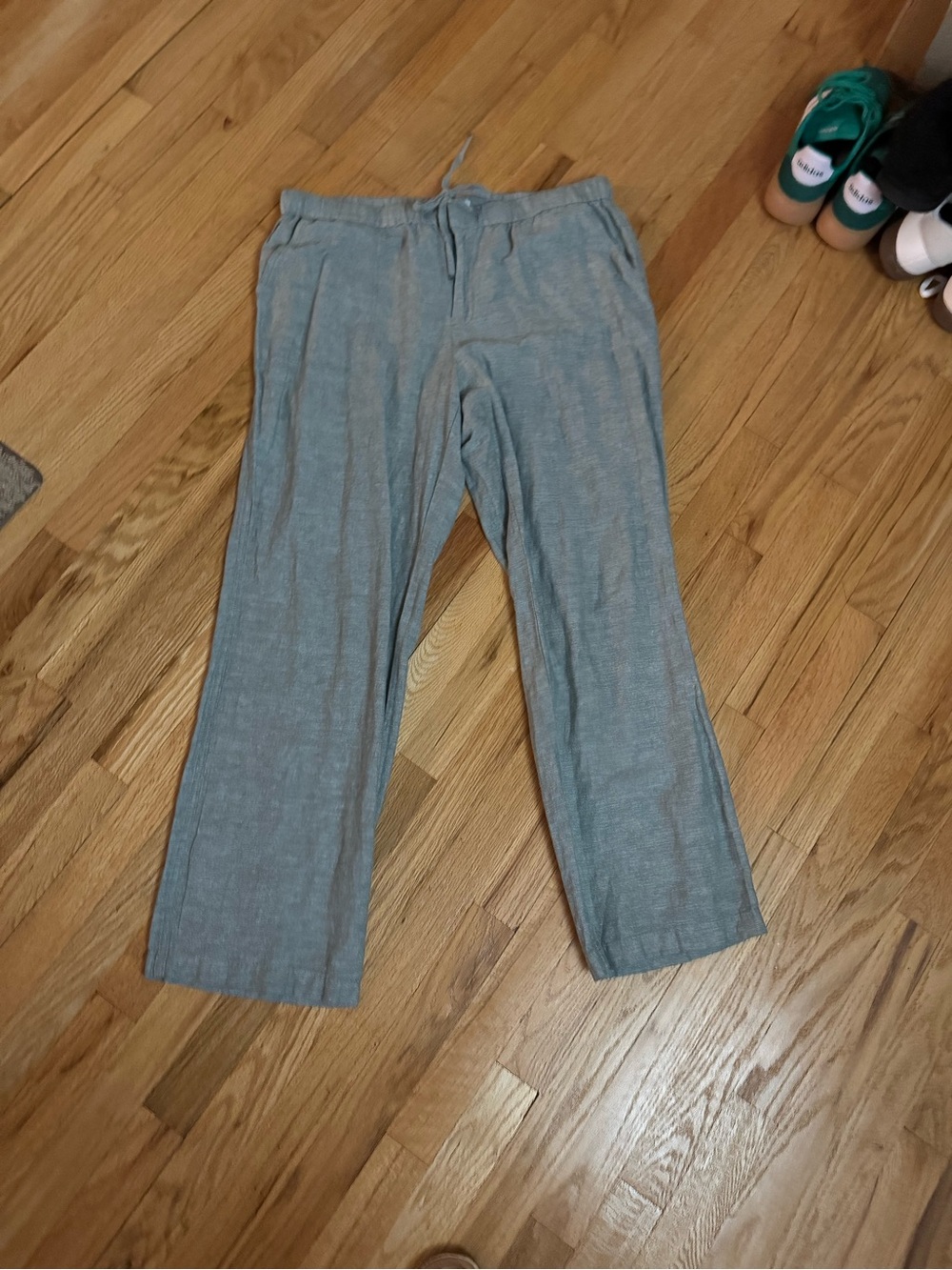 Liz Claiborne Green Casual Drawstring Pants